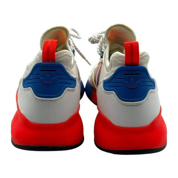 adidas ZX 2K Boost Men's Size 11 White Solar Red Blue FV9996 - Athletic Shoes