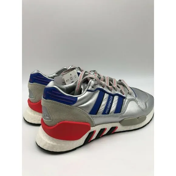 adidas ZX930 EQT Micropacer Men's Shoes Silver/Blue/Red EF5558 6.5 NWT