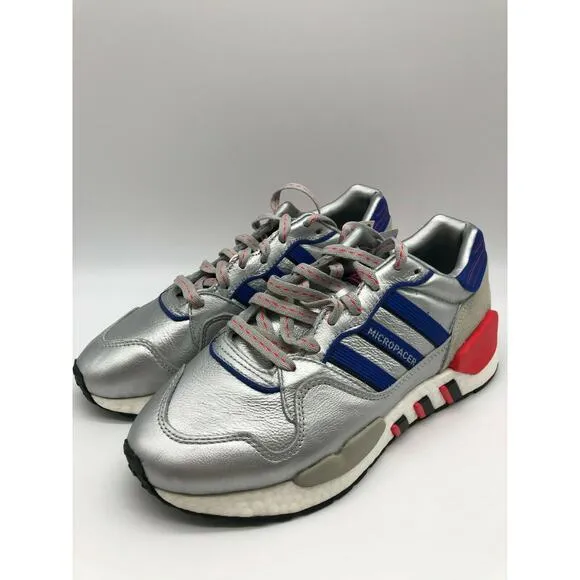 adidas ZX930 EQT Micropacer Men's Shoes Silver/Blue/Red EF5558 6.5 NWT