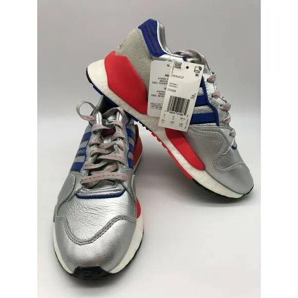 adidas ZX930 EQT Micropacer Men's Shoes Silver/Blue/Red EF5558 6.5 NWT