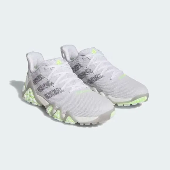 Adidas Codechaos 22 IF1041 Golf Shoes Men's US 15 White Spikeless Low Top SUN60