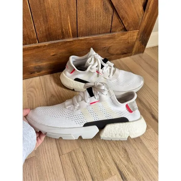 adidas Originals POD-S3.1 PK White/Shock Red 12 Athletic Shoes Sneakers
