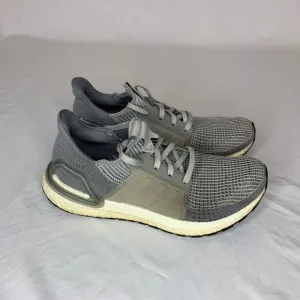 Adidas UltraBoost 19 Women's Size 9 Gray‎ Low Top Running Sneakers Shoes EF8847