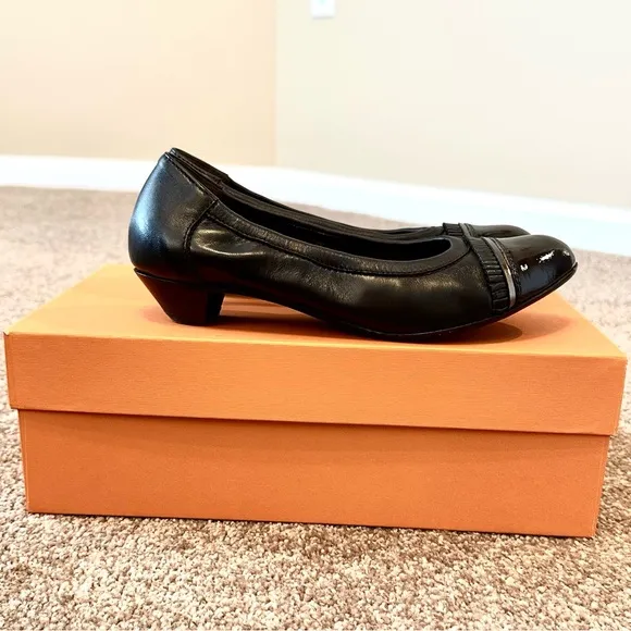 AGL Attilio Giusti Leombruni Brown Cap Toe Leather Shoes Size 6.5 36.5