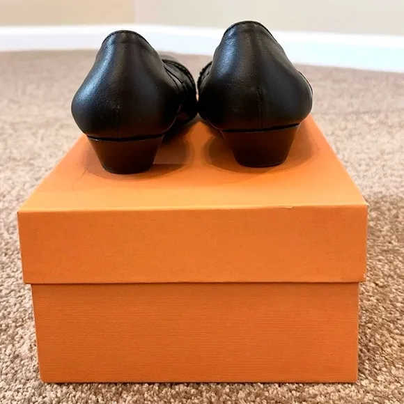 AGL Attilio Giusti Leombruni Brown Cap Toe Leather Shoes Size 6.5 36.5