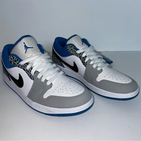 Air Jordan 1 Low SE True Blue Mens Size 8 Basketball Sneakers Shoes