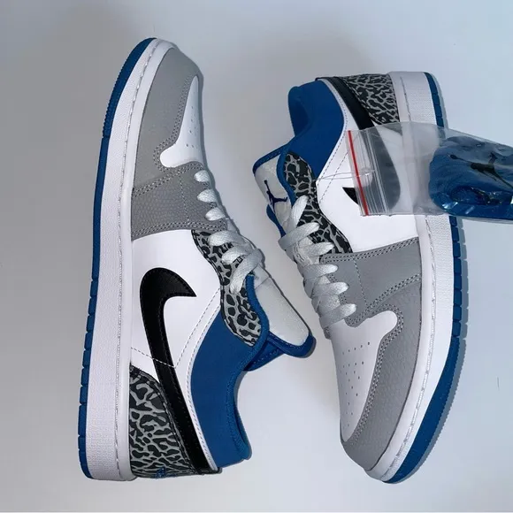 Air Jordan 1 Low SE True Blue Mens Size 8 Basketball Sneakers Shoes