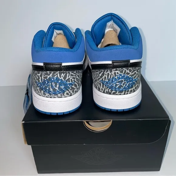 Air Jordan 1 Low SE True Blue Mens Size 8 Basketball Sneakers Shoes