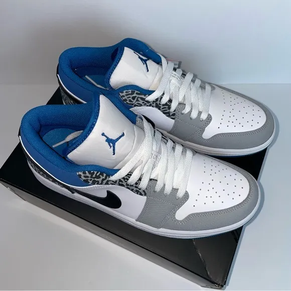 Air Jordan 1 Low SE True Blue Mens Size 8 Basketball Sneakers Shoes