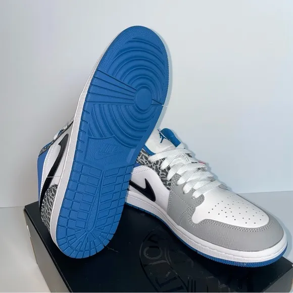 Air Jordan 1 Low SE True Blue Mens Size 8 Basketball Sneakers Shoes