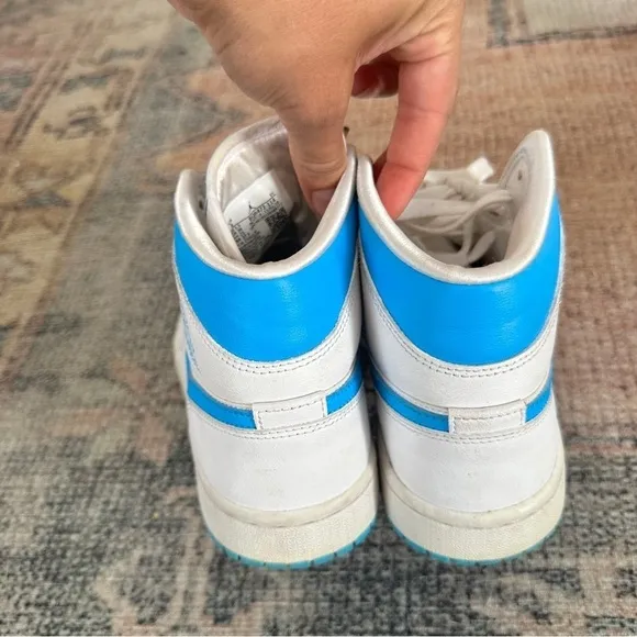 Air Jordan 1 Mid Blue and White sz 8