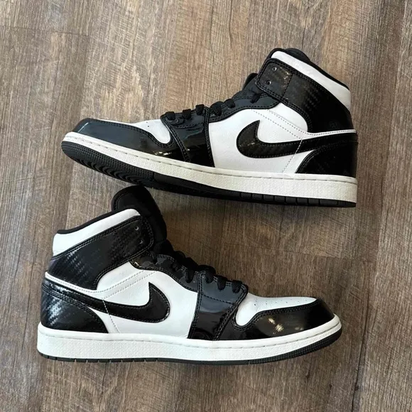 Air Jordan 1 Mid SE All Star 2021 Carbon Fiber Black White
