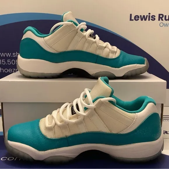 Air Jordan 11 Low Aqua Safari Kids Size 6.5y