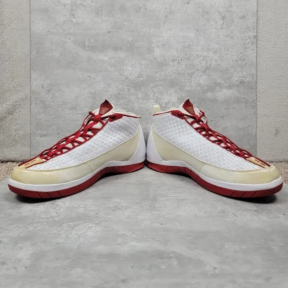 Air Jordan 15 Retro SE White Red Mens Size 13 2008 Tinker Hartfield Rare Sneaker