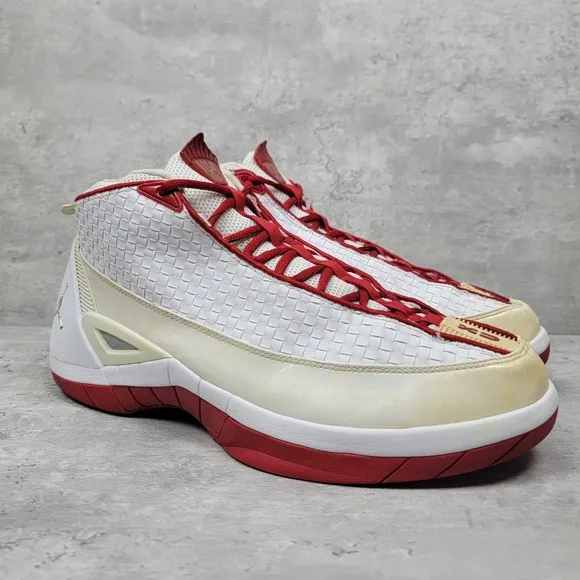 Air Jordan 15 Retro SE White Red Mens Size 13 2008 Tinker Hartfield Rare Sneaker