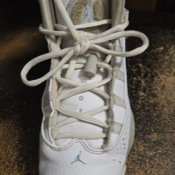 Air Jordan Six Rings GG Size 7Y White/Sand 323399-107 With Box Youth Basketball