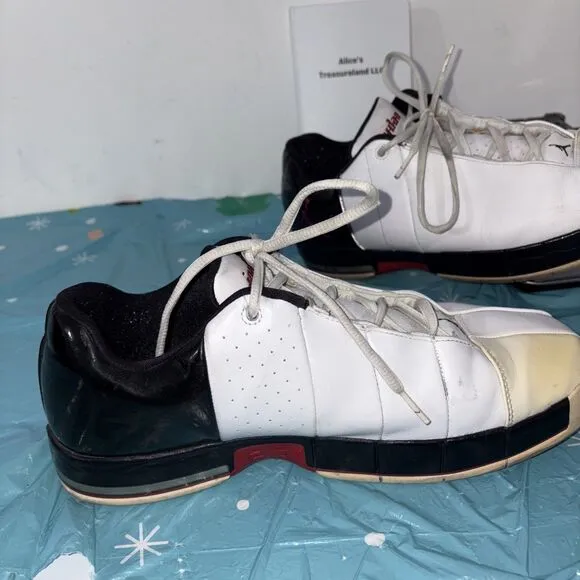 Air Jordan Team Elite II White/Varsity White Red Black Sz 13 model 310011-130