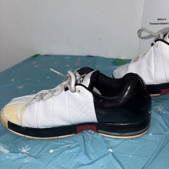 Air Jordan Team Elite II White/Varsity White Red Black Sz 13 model 310011-130