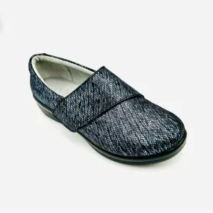 Alegria shoes Lauryn clogs leather clogs metallic like new blue women size EU 38
