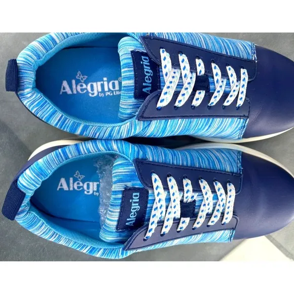 Alegria TRAQ Women's Sneakers Shoes Size EU 37 US 7-7.5 Blue QES-5493