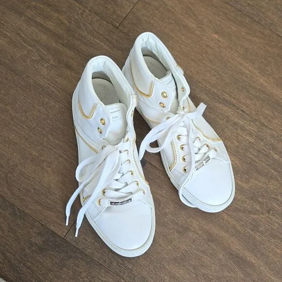 Alessandro Dell'acqua Leather high top sneaker shoes 39.5 9.5
