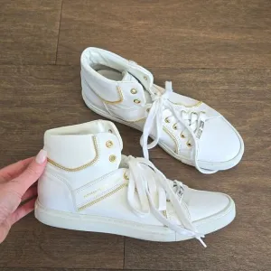 Alessandro Dell'acqua Leather high top sneaker shoes 39.5 9.5