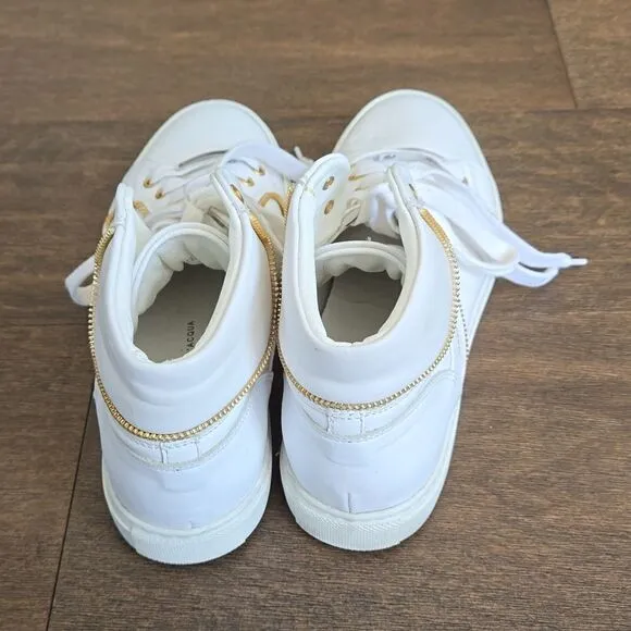 Alessandro Dell'acqua Leather high top sneaker shoes 39.5 9.5