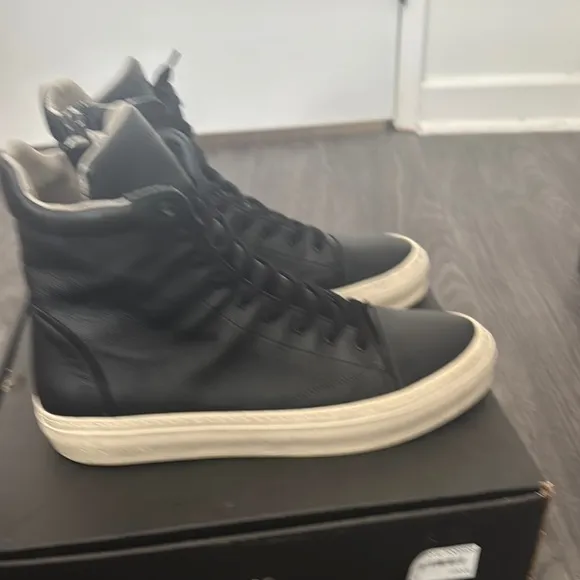All Saints Black High-Top Men's Sneakers
