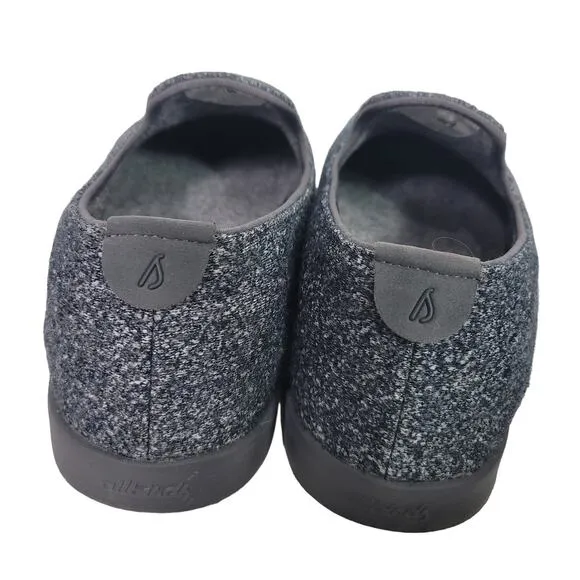 Allbirds Lounger Grey Flat Loafer Wool Round Toe Slip On Washable Comfort Size 7