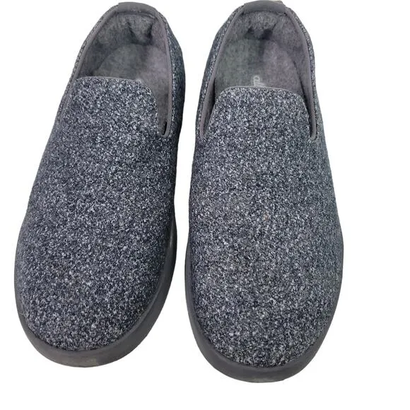Allbirds Lounger Grey Flat Loafer Wool Round Toe Slip On Washable Comfort Size 7