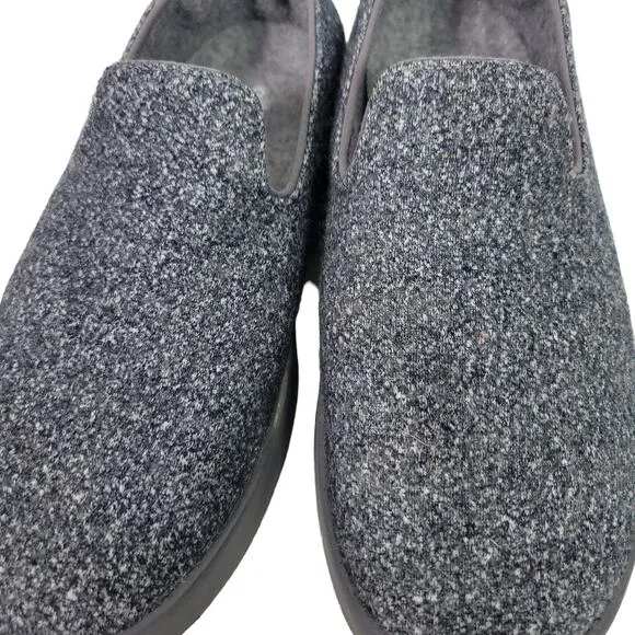 Allbirds Lounger Grey Flat Loafer Wool Round Toe Slip On Washable Comfort Size 7
