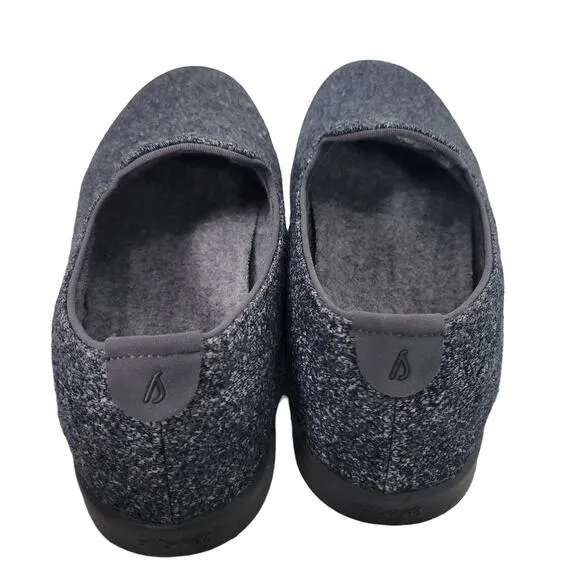 Allbirds Lounger Grey Flat Loafer Wool Round Toe Slip On Washable Comfort Size 7
