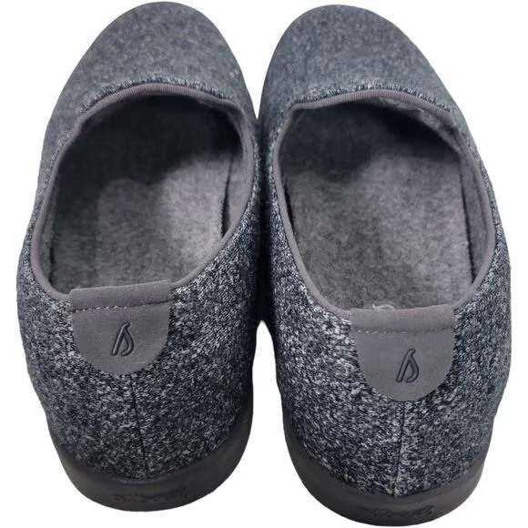 Allbirds Lounger Grey Flat Loafer Wool Round Toe Slip On Washable Comfort Size 7