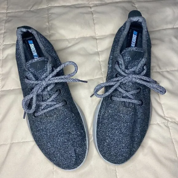 Allbirds Mens Natural Grey Wool Runner Lace Up Low Top Sneaker Shoes Size 11