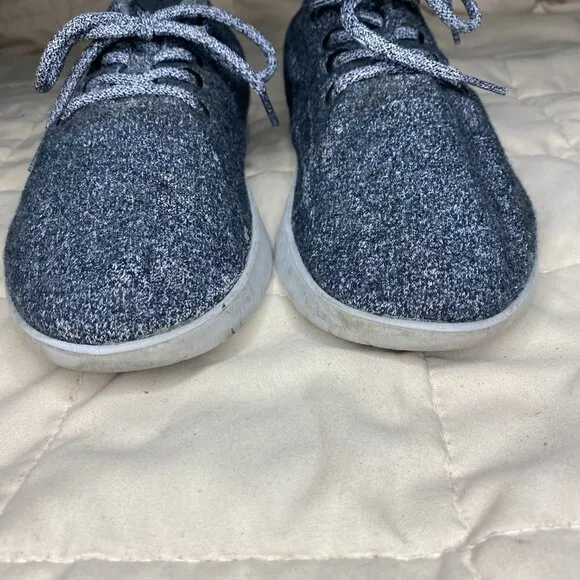Allbirds Mens Natural Grey Wool Runner Lace Up Low Top Sneaker Shoes Size 11