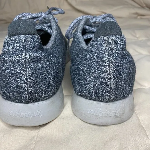 Allbirds Mens Natural Grey Wool Runner Lace Up Low Top Sneaker Shoes Size 11