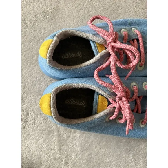 Allbirds Men's Size 9M Wool Runners Light Blue Special‎ Edition Lace Up Shoes