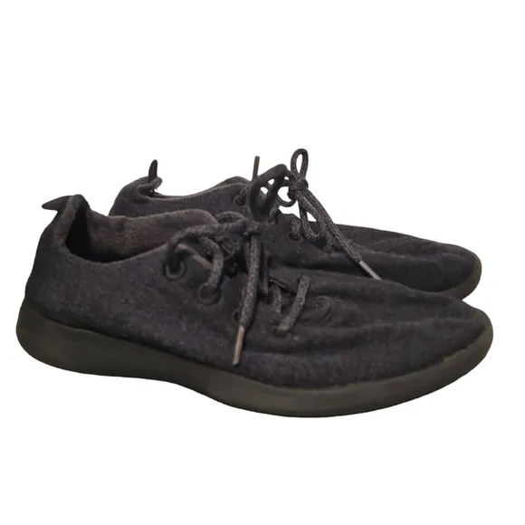 Allbirds Mens Wool Runners Mizzle 1119 NV1 Black Low Top Sneaker‎ Shoes Size 9B