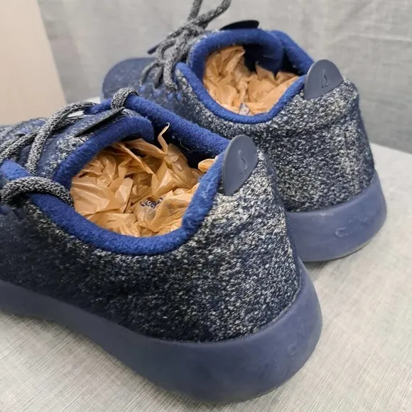 Allbirds Shoes Mens Size 13 WRM Wool Runner Mizzles Shoes Blue Low Top 0521 NV1