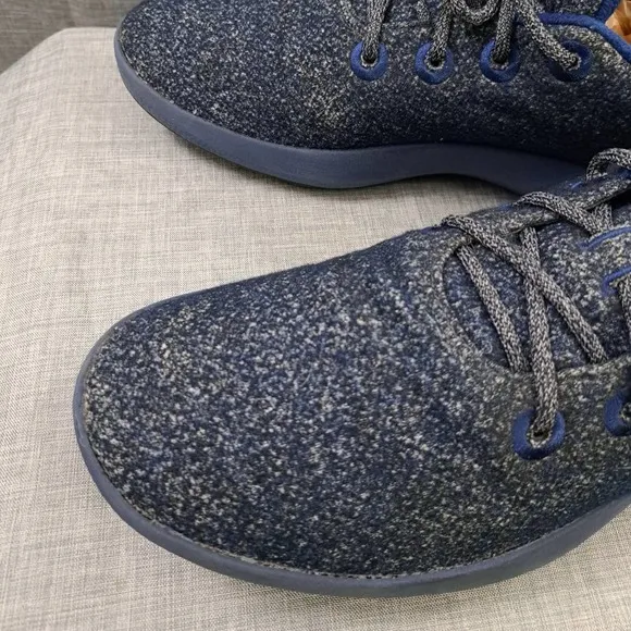 Allbirds Shoes Mens Size 13 WRM Wool Runner Mizzles Shoes Blue Low Top 0521 NV1