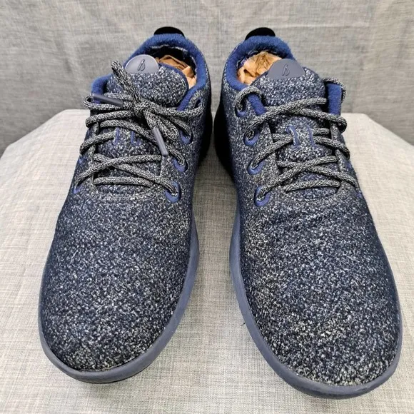 Allbirds Shoes Mens Size 13 WRM Wool Runner Mizzles Shoes Blue Low Top 0521 NV1