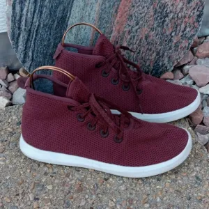 Allbirds Tree Toppers Burgundy Lace Up Sneakers Mens Shoes Sz 10