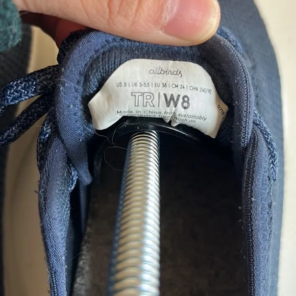 Allbirds Women’s Tree Runner Marine Sneaker Shoes Size 8