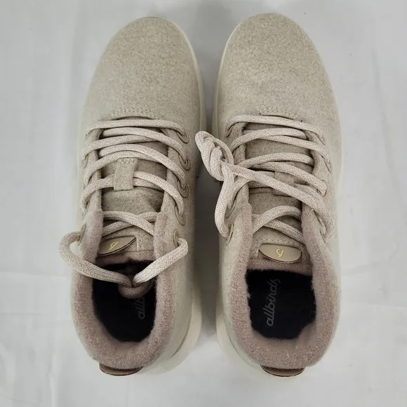 Allbirds Women's Wool Runner-up Mizzle High Top Sneaker Stony Cream Size 10 NIB
