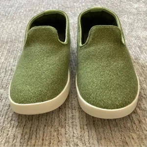 Allbirds Wool Loungers Youth Size 2 Green Slip-On Sneakers Eco Comfort Classic