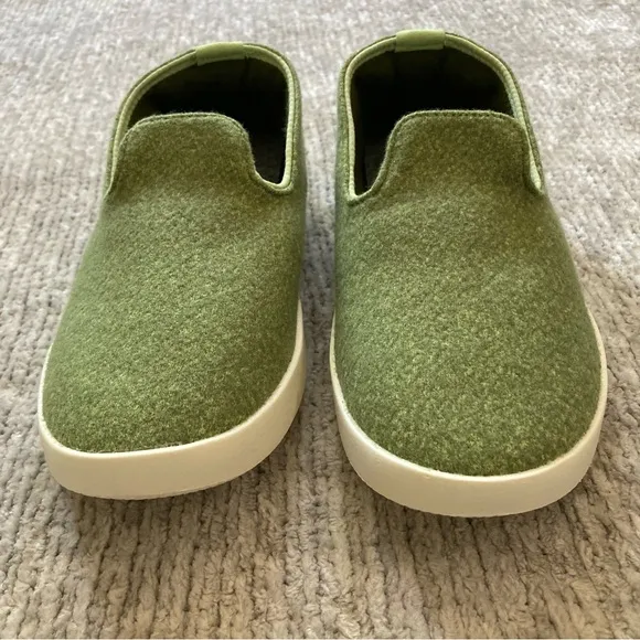 Allbirds Wool Loungers Youth Size 2 Green Slip-On Sneakers Eco Comfort Classic