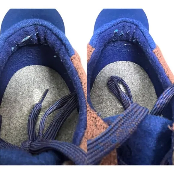 Allbirds Wool Pipers Low Top Sneakers Brown/Blue Men's 12 Lifestyle Streetwear
