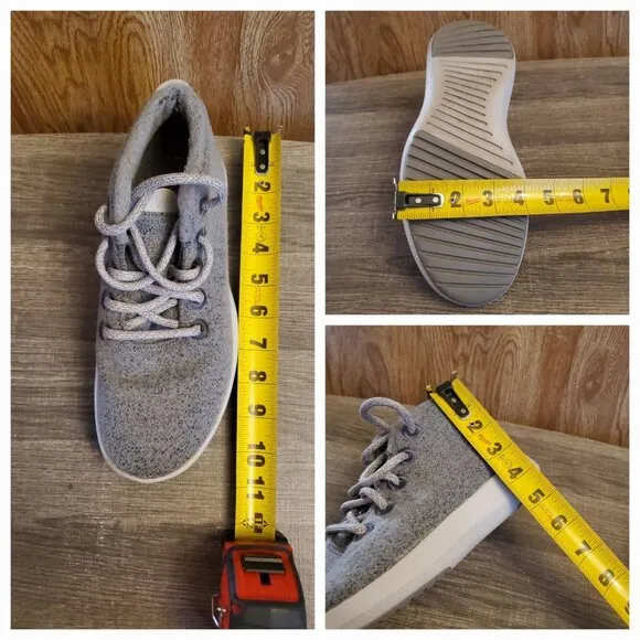 Allbirds Wool Runner Up Mizzle High Top Sneakers Womens Size 8 Gray