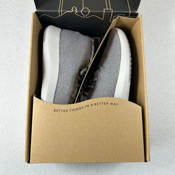 Allbirds‎ Wool Runner-Up Mizzle Shoes Men's Size 14 Medium Gray (Light Gray) NEW