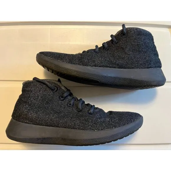 AllBirds WRU Wool Runner Up Mizzle Shoes Mens Size 9 Gray Blue Mid Top